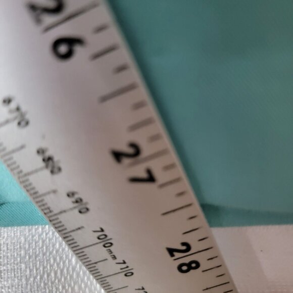 ELOQUII Womens Dress Pants Sz 28 Front Side Pockets Flat Front Light Aqua NWT - Picture 5 of 11